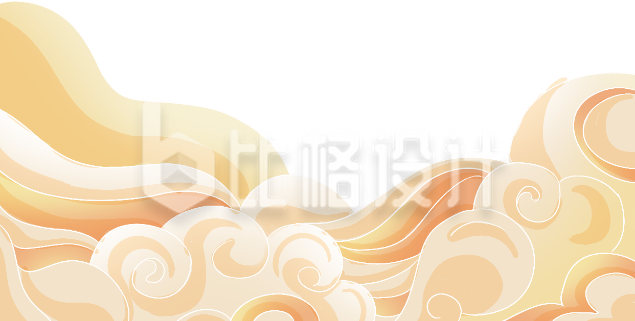 祥云手绘插画
