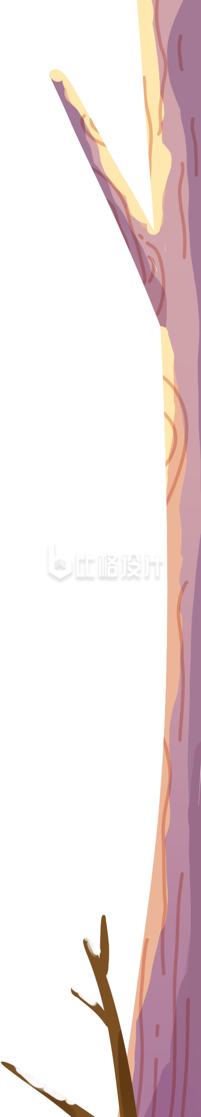 树干手绘