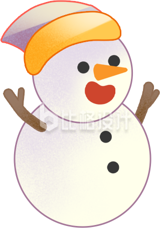 雪人手绘