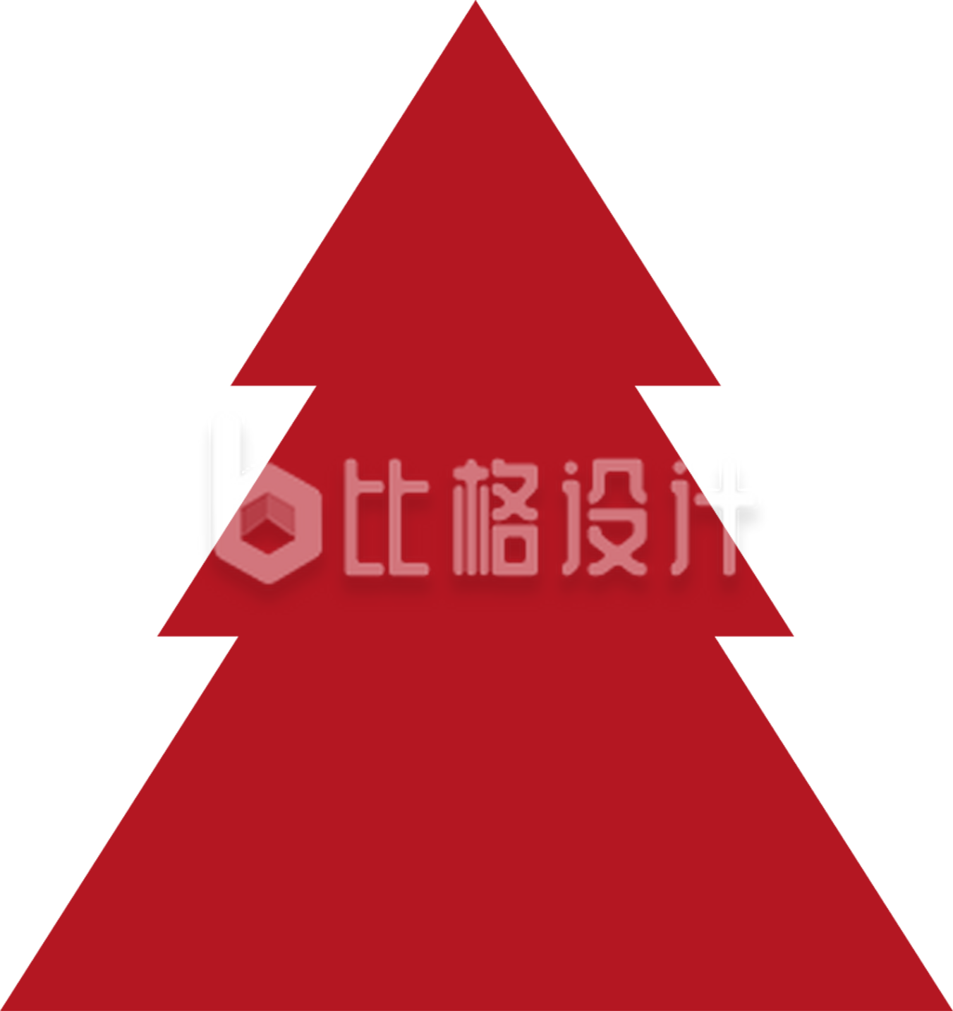 圣诞树剪影