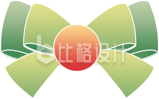 绿色蝴蝶结