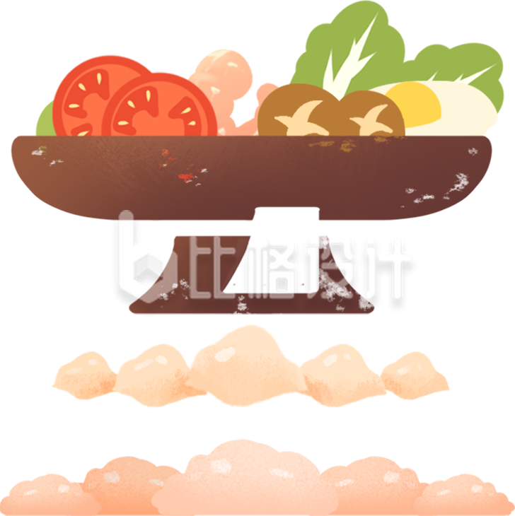 食材食物手绘插画