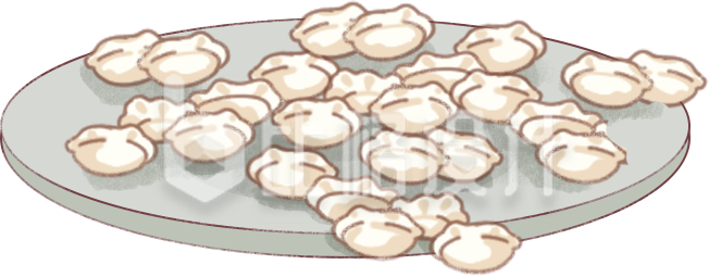 饺子插画
