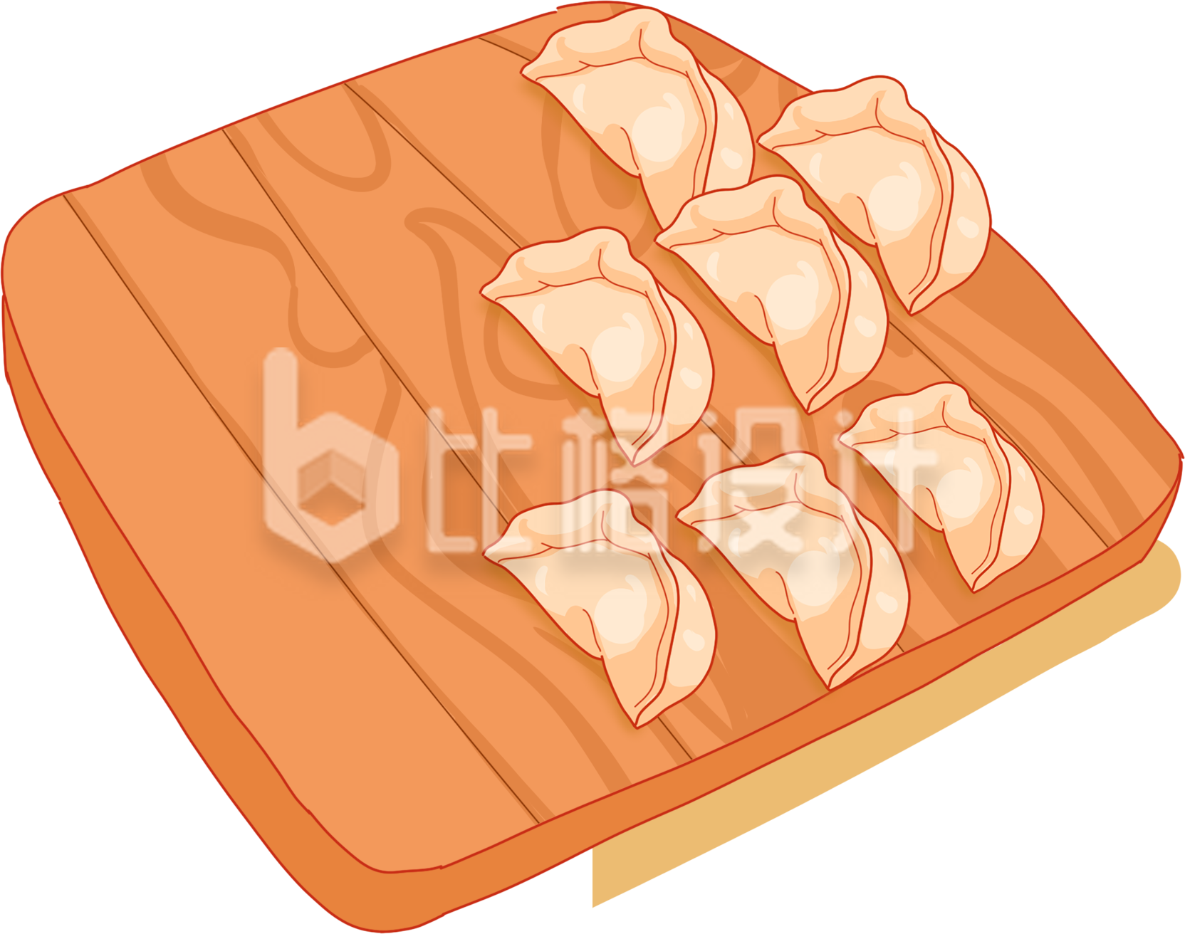 饺子插画