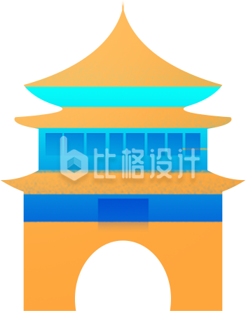 中国风建筑手绘