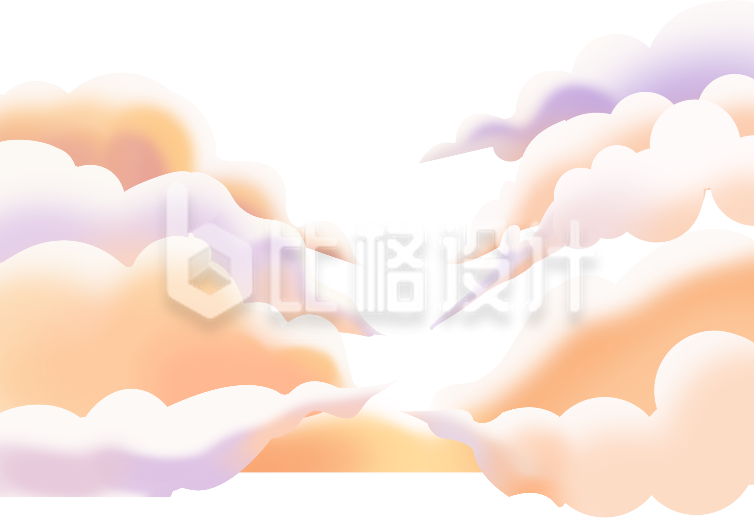 云朵云层插画