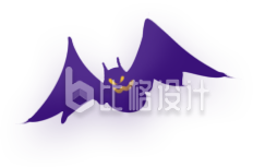 蝙蝠手绘插画