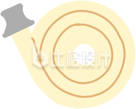 消防水管手绘插画