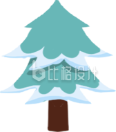 松树手绘