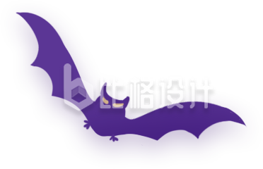 蝙蝠手绘插画