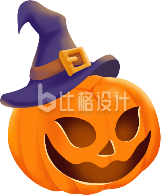 万圣节南瓜手绘