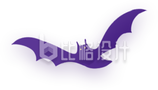 蝙蝠手绘插画