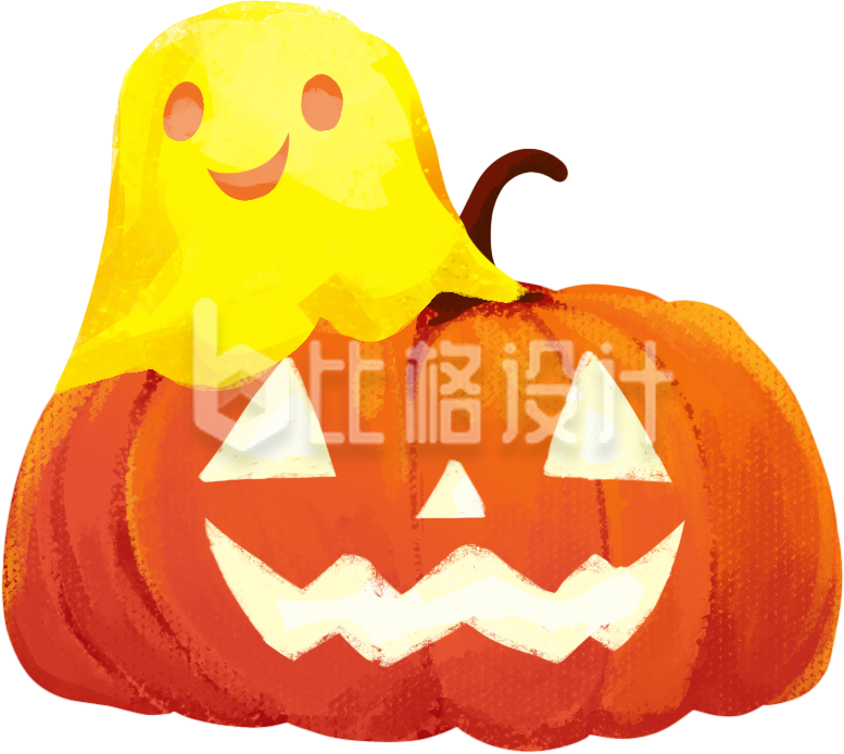 万圣节南瓜幽灵