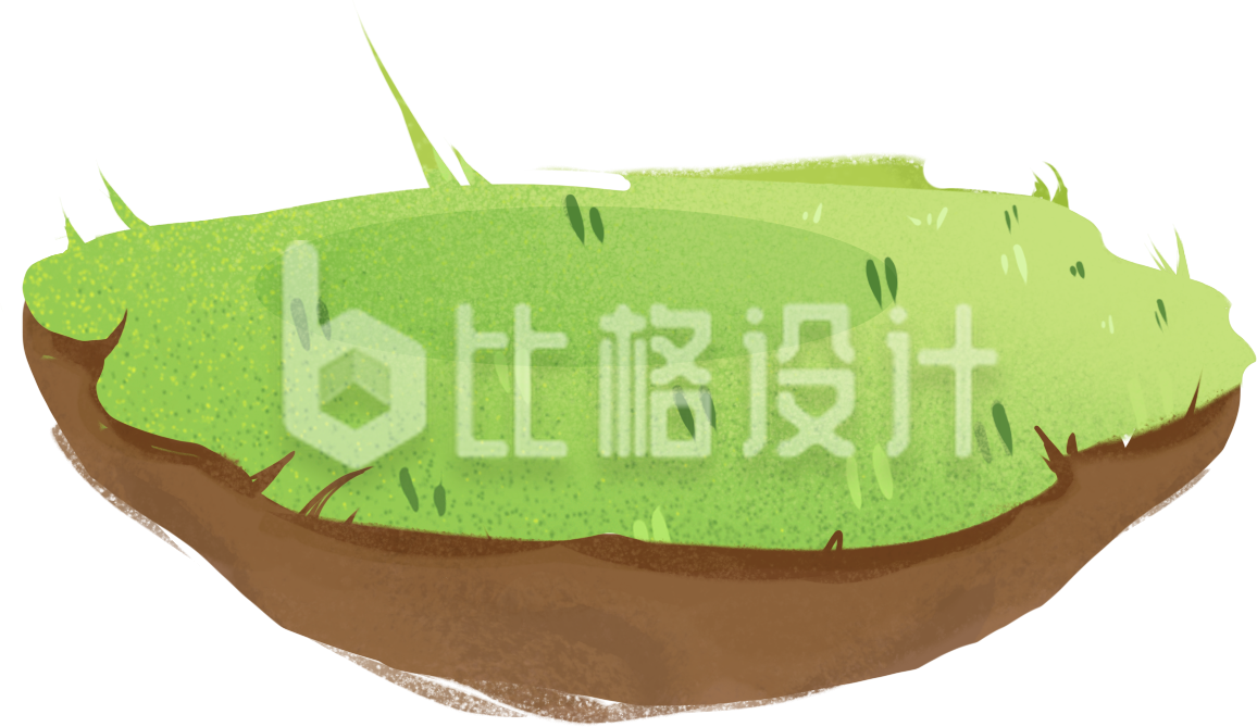 绿色草地插画