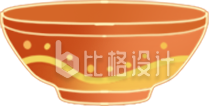 碗手绘插画