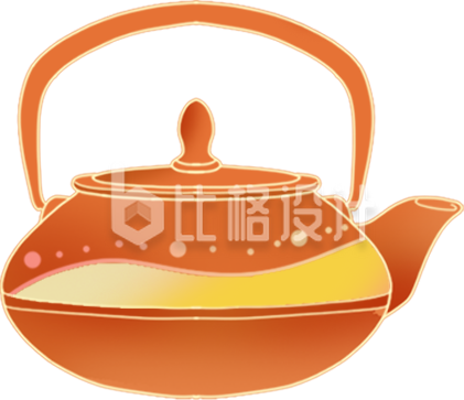 茶壶手绘
