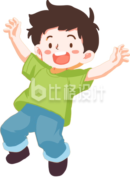 小男孩可爱手绘