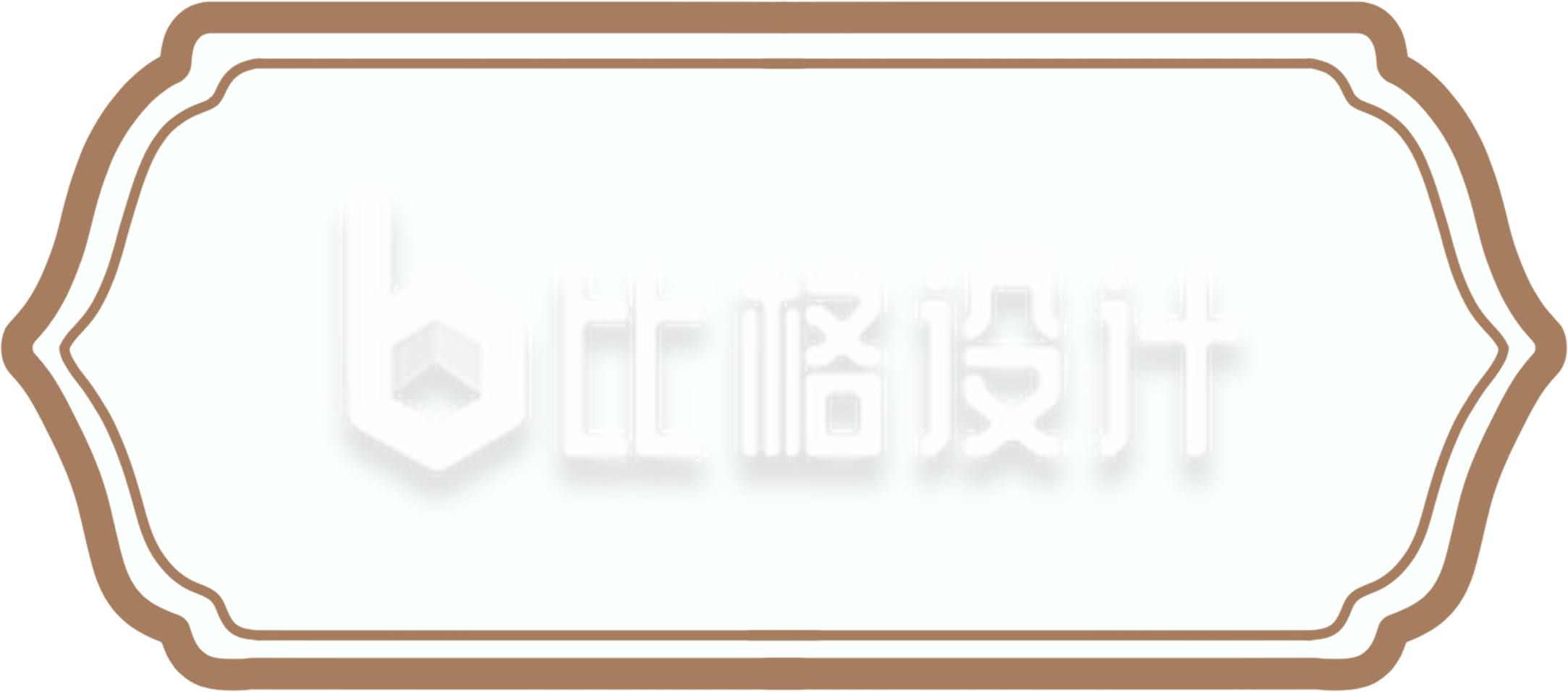 棕色边框手绘