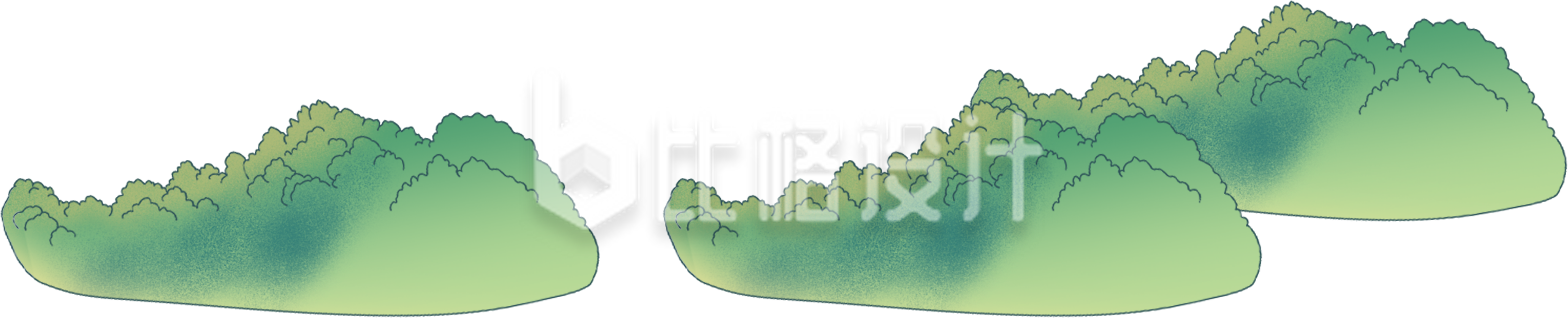 草堆草丛插画