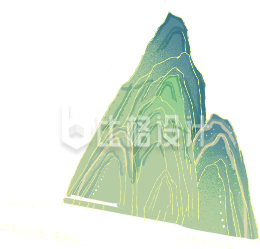 绿色山峰
