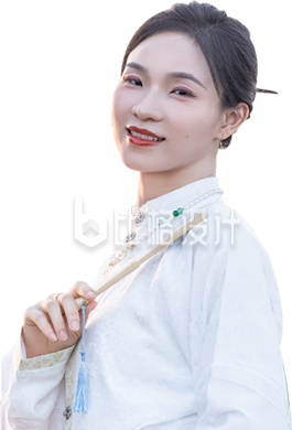 美少女古装实景人物免抠图片