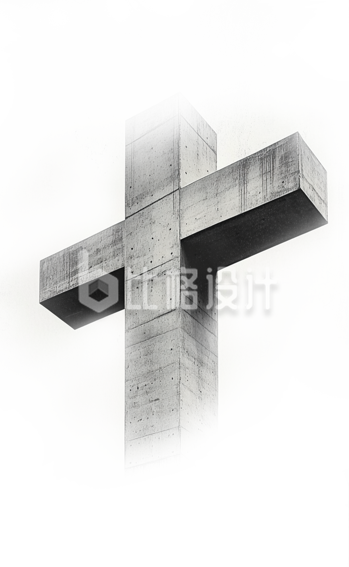 灰色十字架建筑