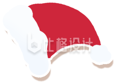 圣诞帽手绘