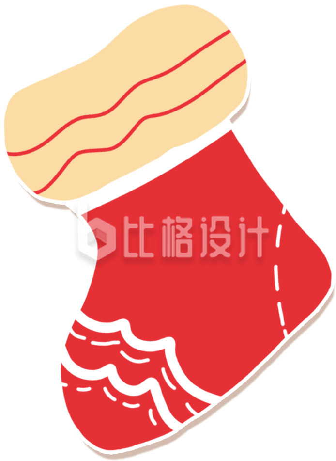 袜子手绘插画