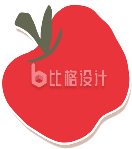 苹果手绘插画