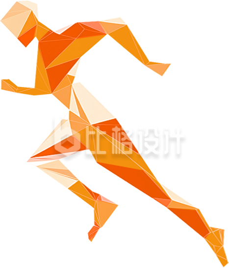 跑步人物剪影