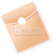 黄色信封简约手绘
