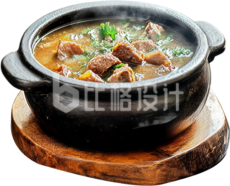 一锅美味的羊肉汤