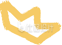 黄色线条皇冠手绘