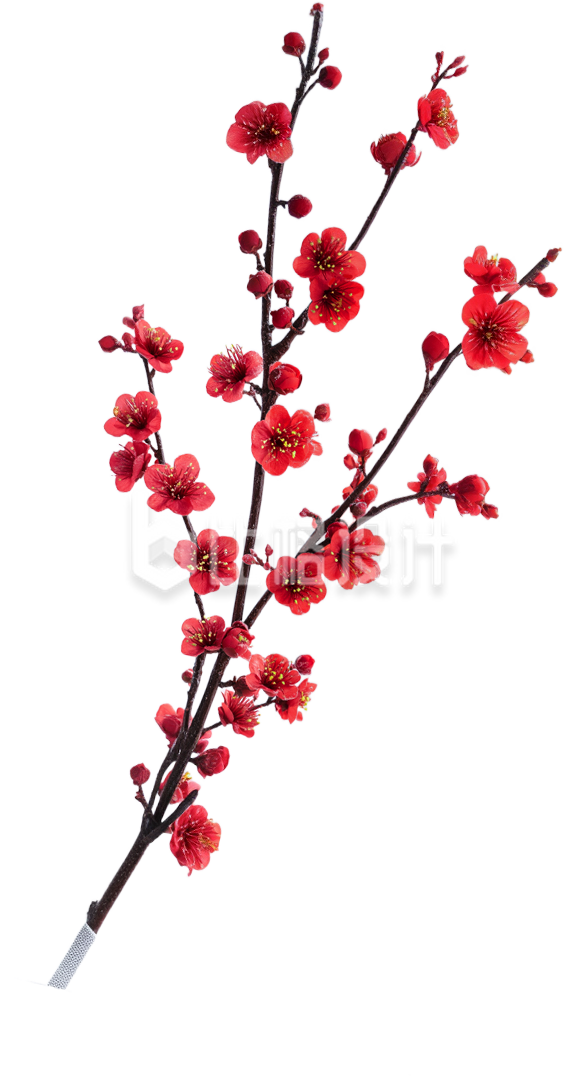 一枝红梅