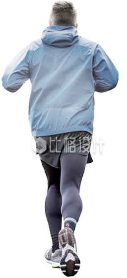 人物男性运动跑步实景