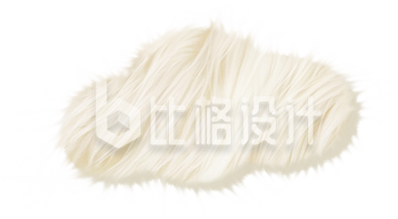 白云毛茸茸手绘