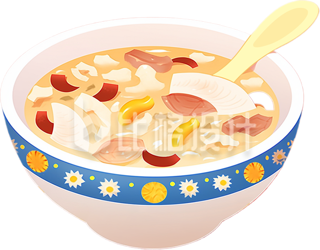 腊八粥美食手绘