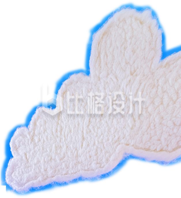 毛线编织的白云