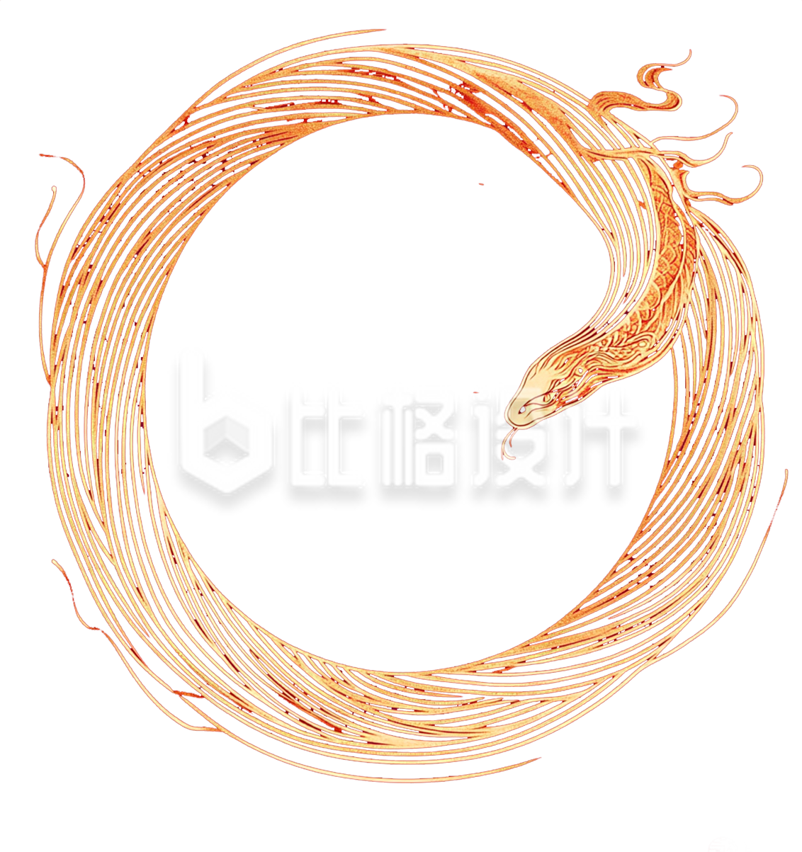 蛇年创意圆环