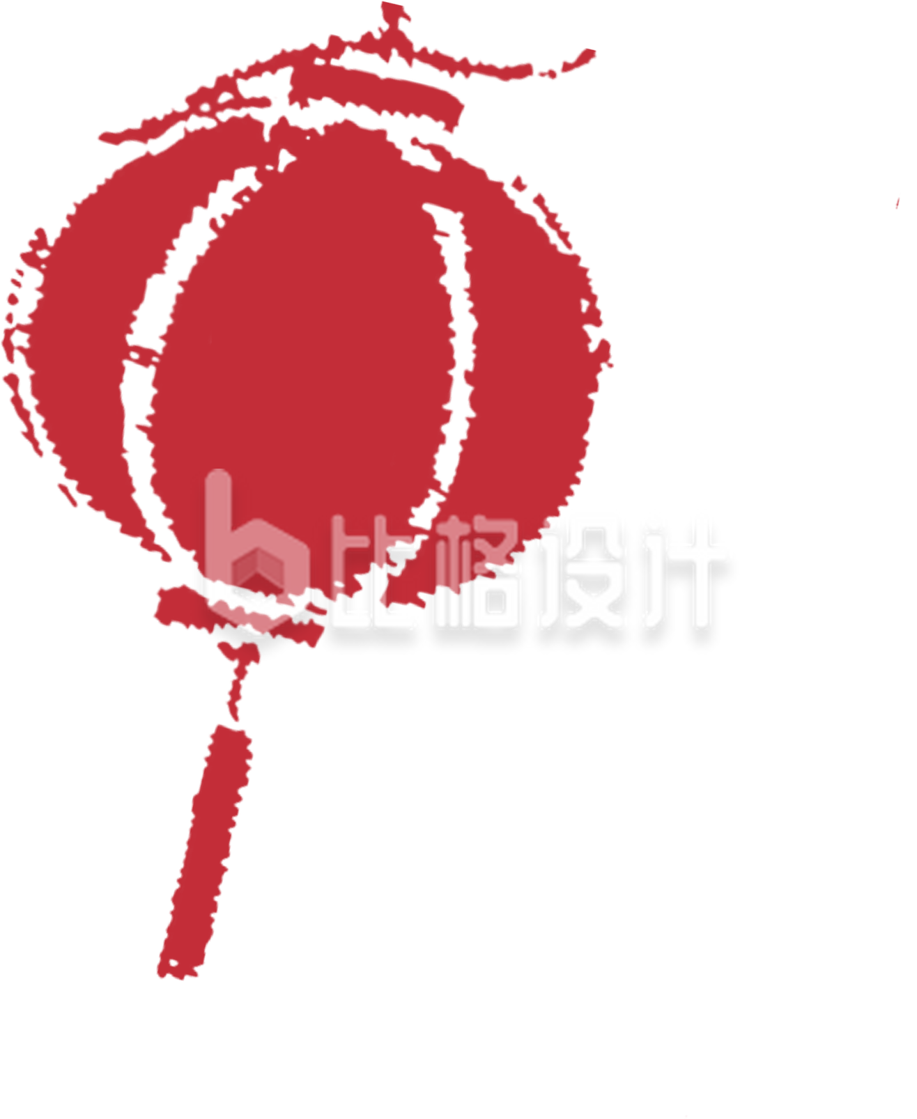 水墨毛笔灯笼