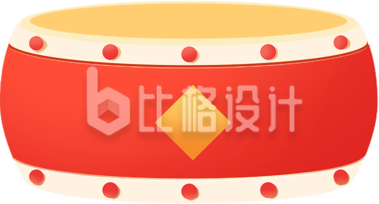 红色鼓手绘