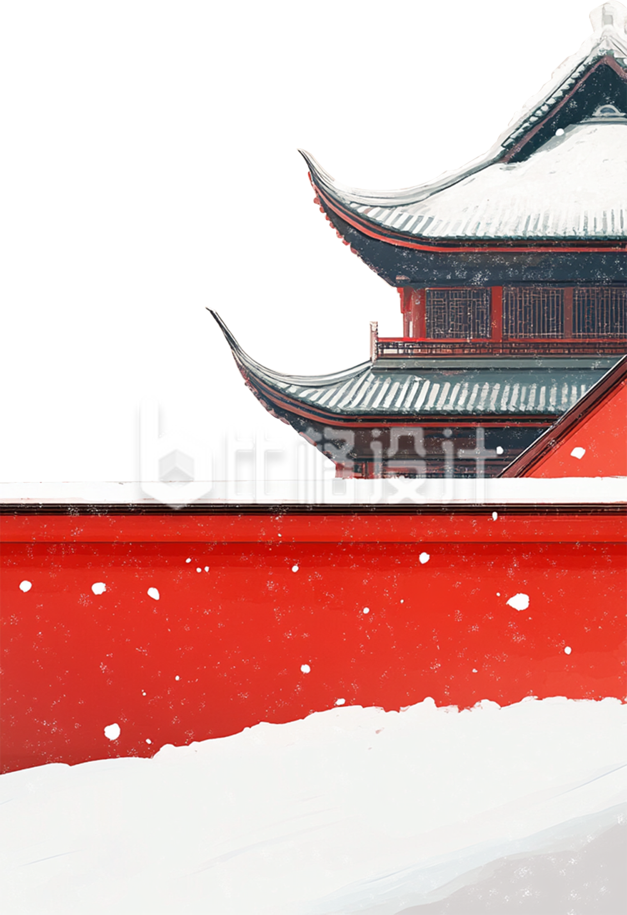 古风建筑红墙宫殿
