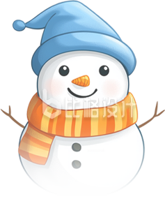 手绘雪人