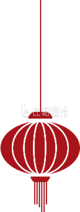 红色灯笼喜庆手绘插画