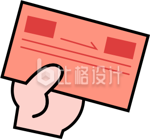手拿票购票手绘