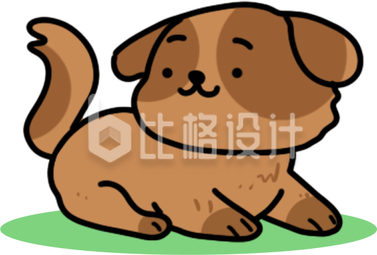 棕色可爱小狗