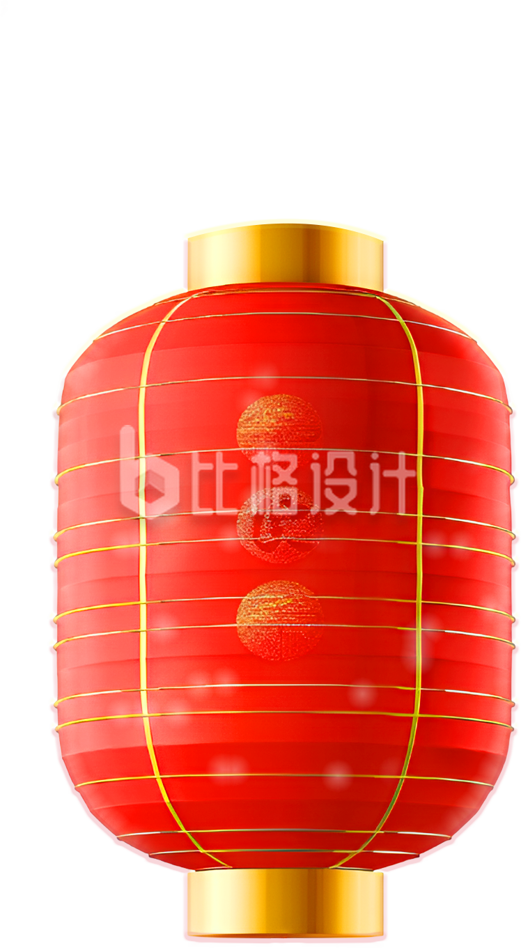 红色大灯笼喜庆3D