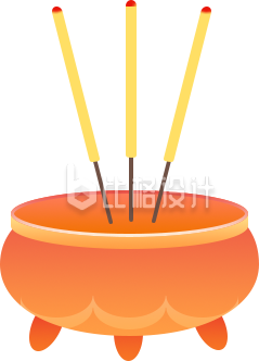 香炉香坛手绘