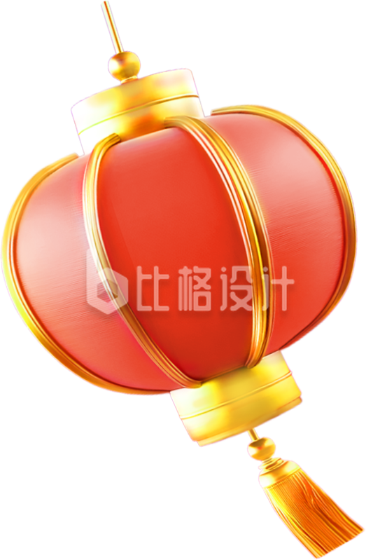 红色灯笼喜庆3D