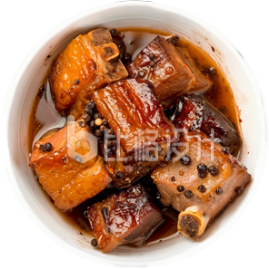 红色排骨猪肉美食促销